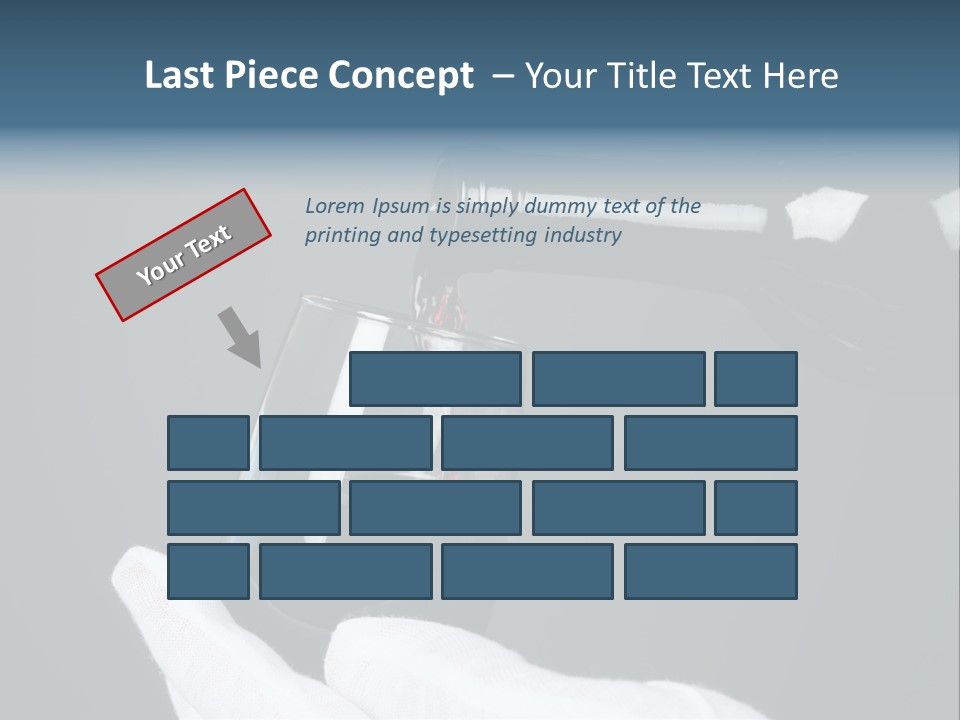 A Bottle Of Wine Being Poured Into A Glass PowerPoint Template