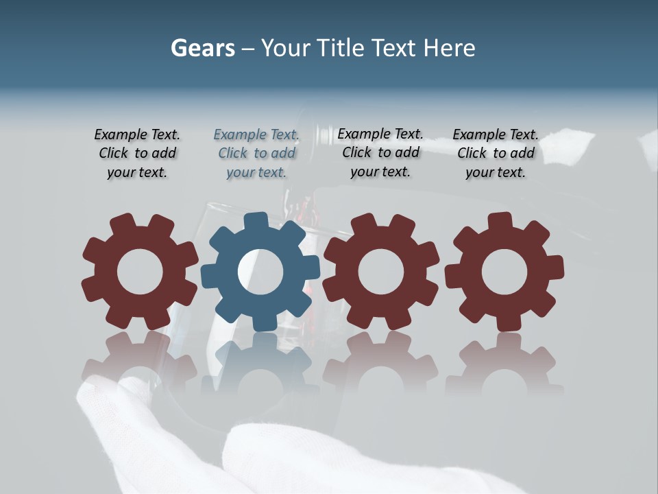 A Bottle Of Wine Being Poured Into A Glass PowerPoint Template