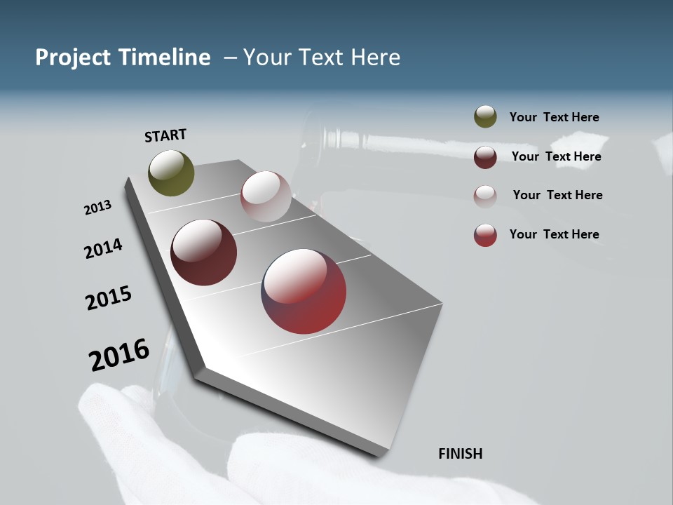 A Bottle Of Wine Being Poured Into A Glass PowerPoint Template