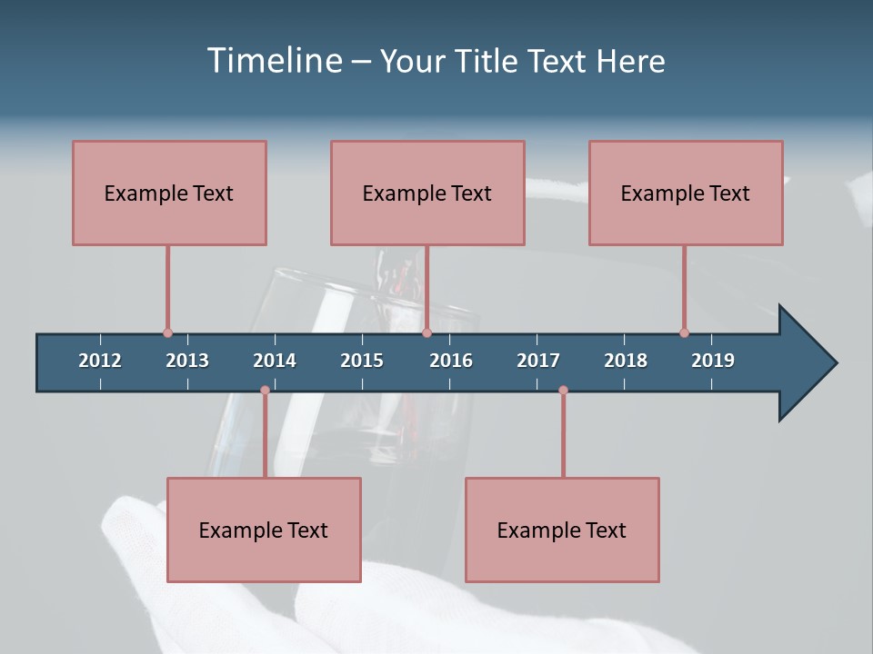 A Bottle Of Wine Being Poured Into A Glass PowerPoint Template