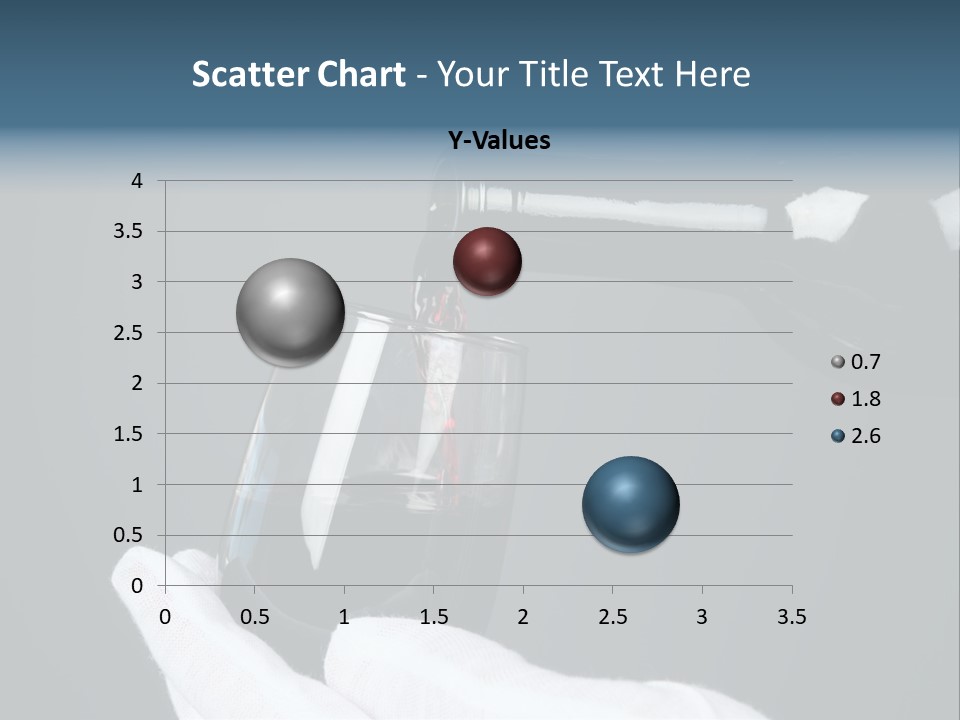 A Bottle Of Wine Being Poured Into A Glass PowerPoint Template