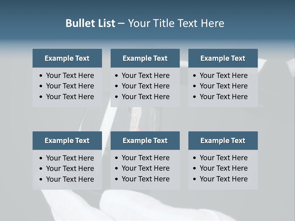A Bottle Of Wine Being Poured Into A Glass PowerPoint Template