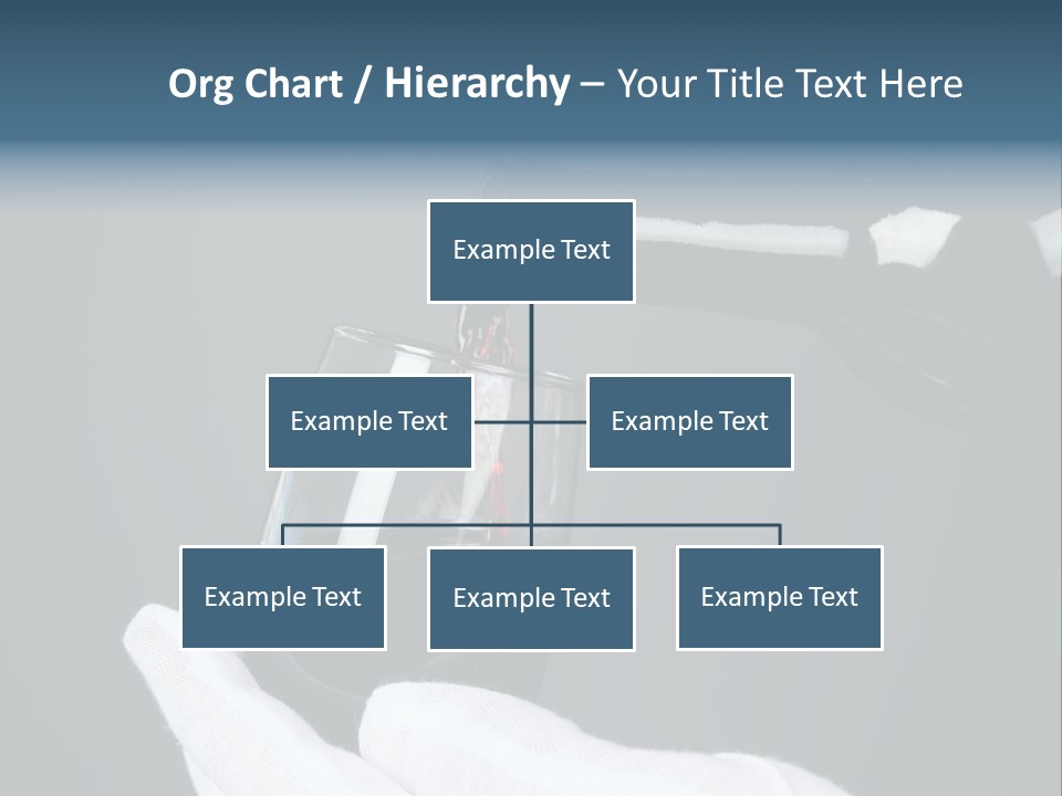 A Bottle Of Wine Being Poured Into A Glass PowerPoint Template