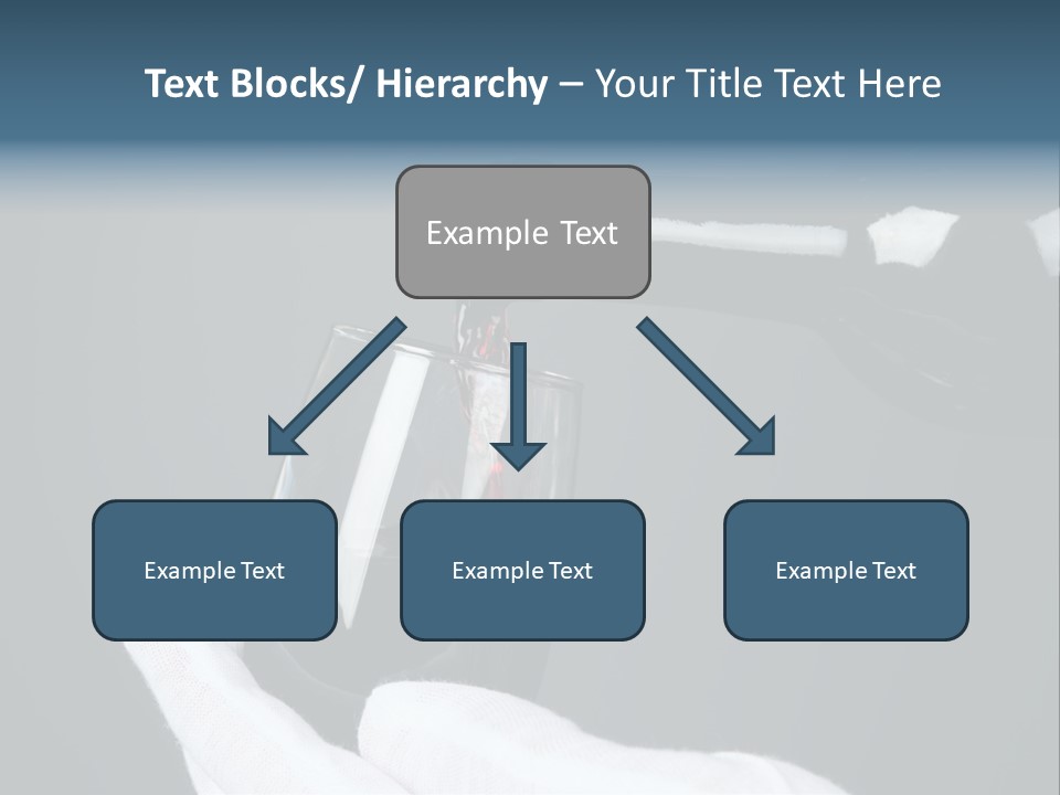 A Bottle Of Wine Being Poured Into A Glass PowerPoint Template