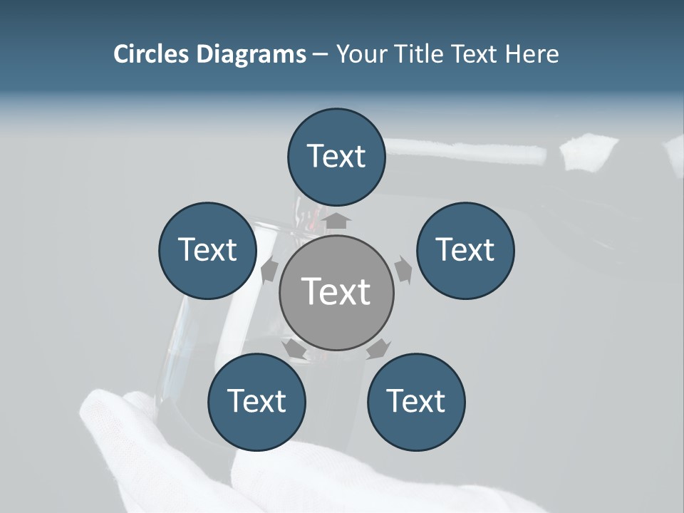 A Bottle Of Wine Being Poured Into A Glass PowerPoint Template