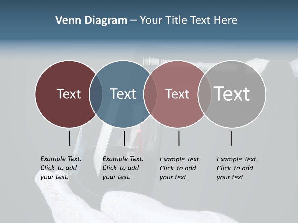 A Bottle Of Wine Being Poured Into A Glass PowerPoint Template
