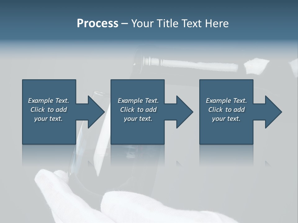 A Bottle Of Wine Being Poured Into A Glass PowerPoint Template