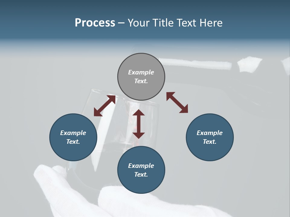 A Bottle Of Wine Being Poured Into A Glass PowerPoint Template