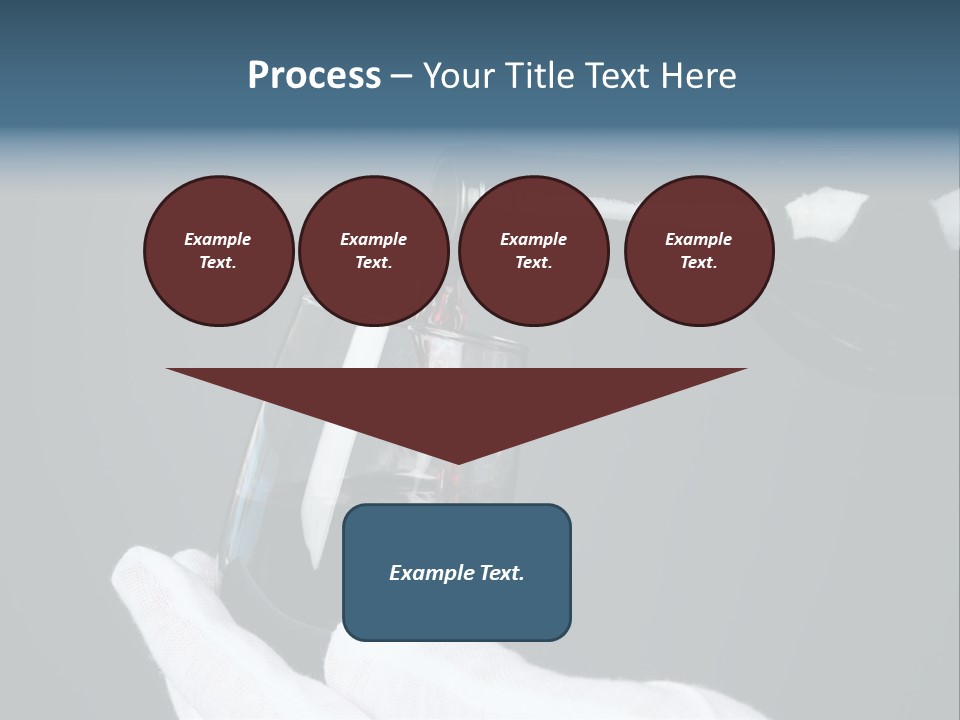 A Bottle Of Wine Being Poured Into A Glass PowerPoint Template