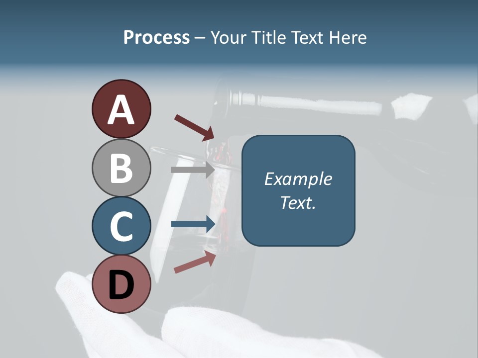 A Bottle Of Wine Being Poured Into A Glass PowerPoint Template