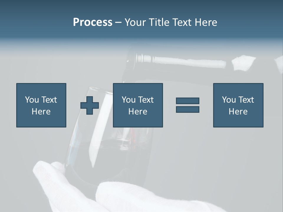 A Bottle Of Wine Being Poured Into A Glass PowerPoint Template