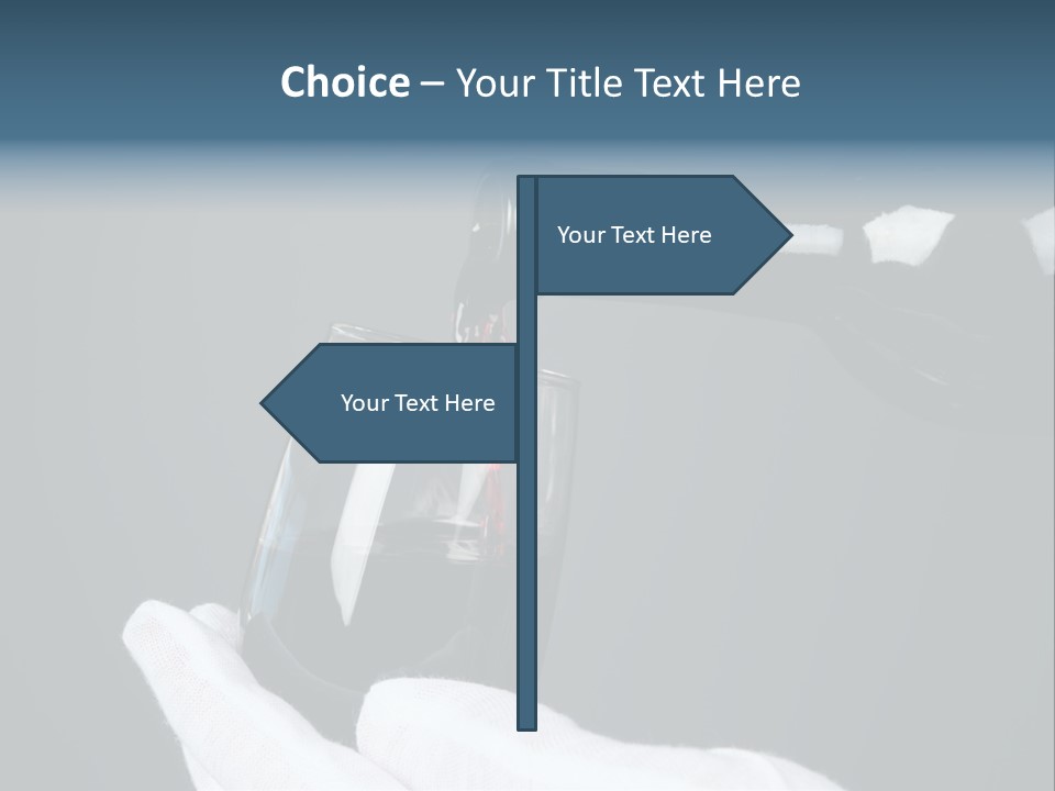 A Bottle Of Wine Being Poured Into A Glass PowerPoint Template