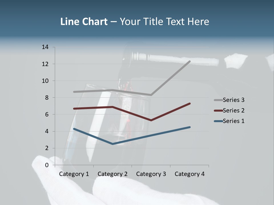 A Bottle Of Wine Being Poured Into A Glass PowerPoint Template