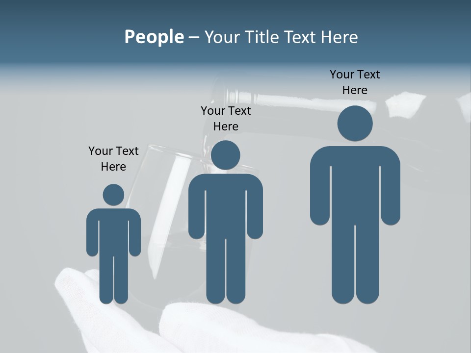 A Bottle Of Wine Being Poured Into A Glass PowerPoint Template