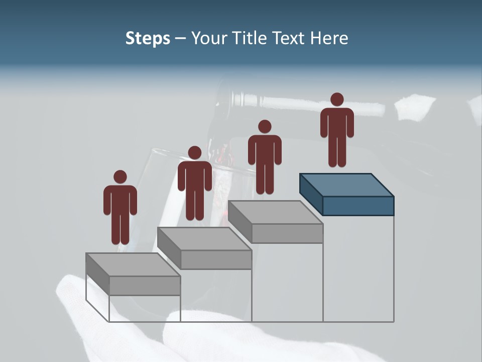 A Bottle Of Wine Being Poured Into A Glass PowerPoint Template