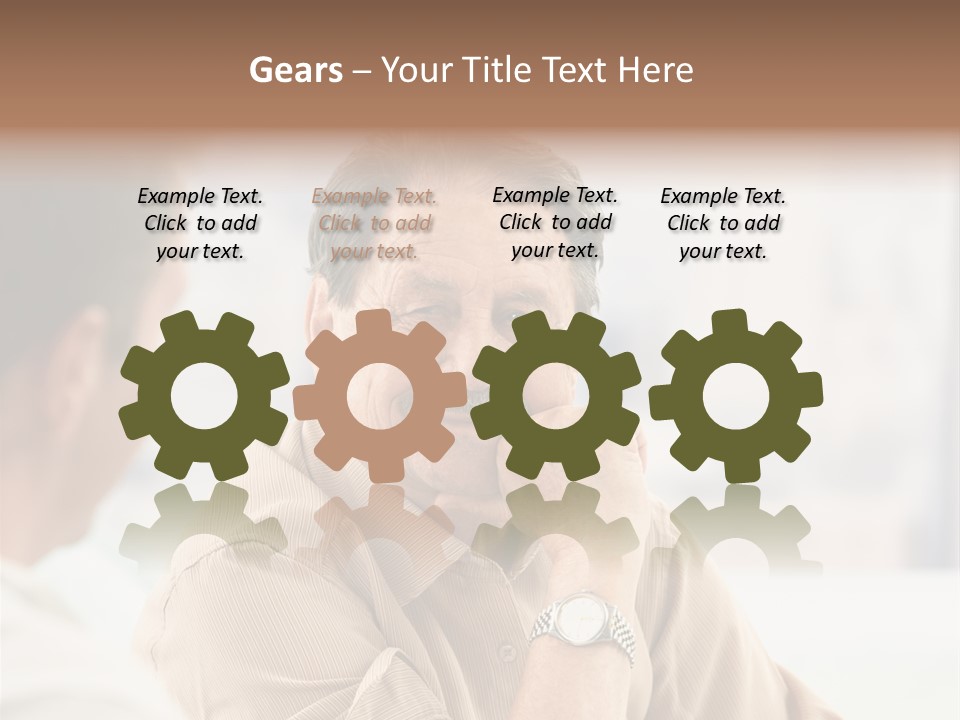 Head  Distant PowerPoint Template