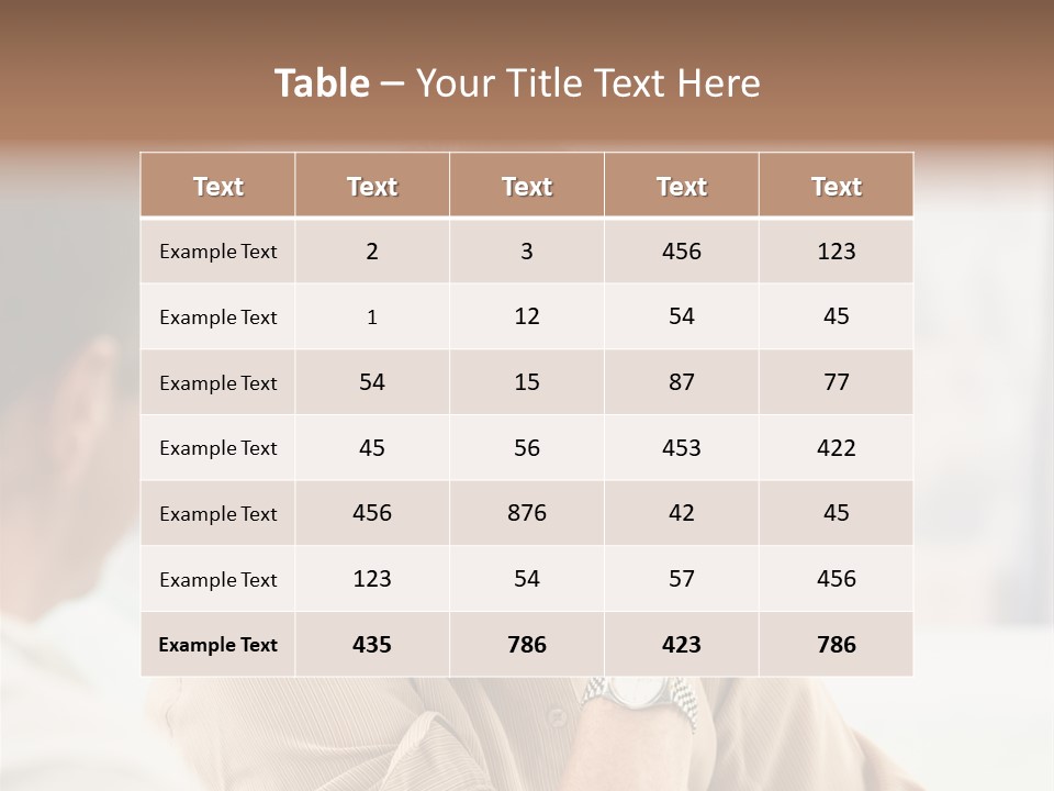 Head  Distant PowerPoint Template