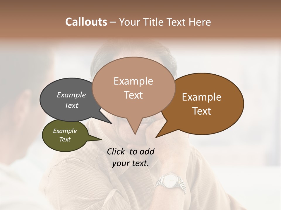 Head  Distant PowerPoint Template