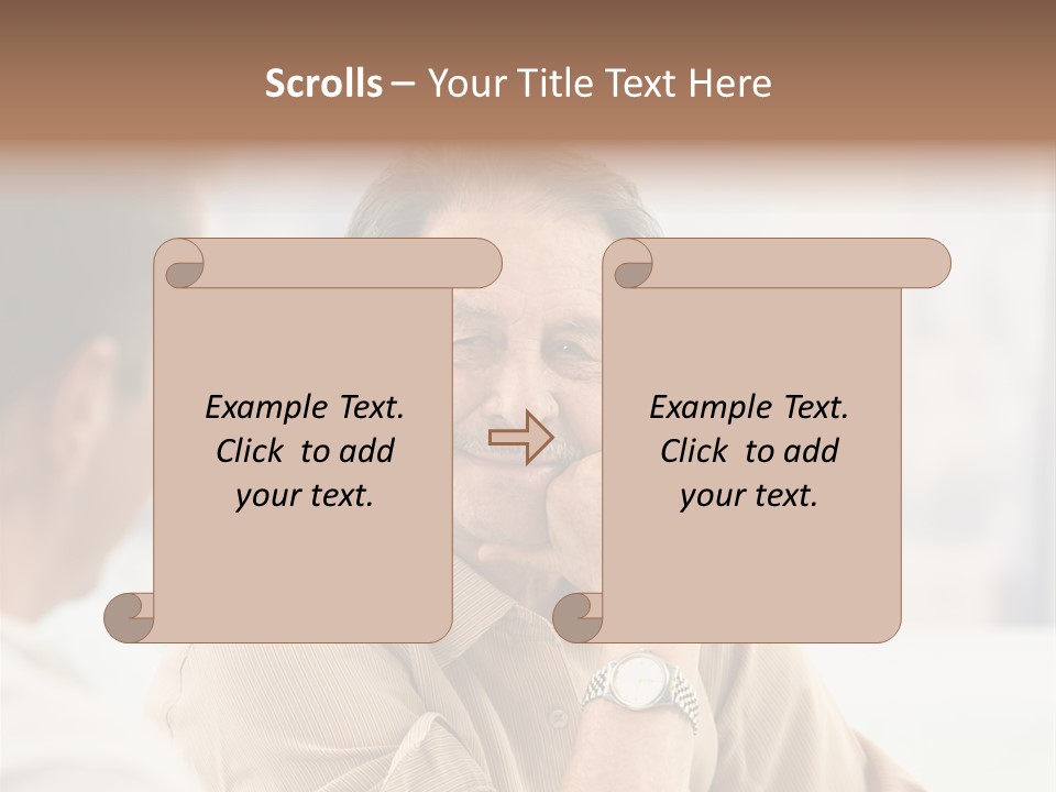 Head  Distant PowerPoint Template