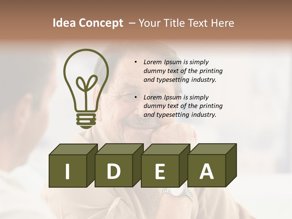 Head  Distant PowerPoint Template