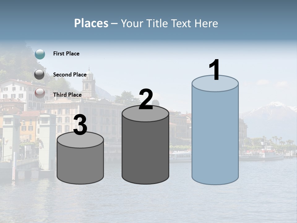 A Large Body Of Water With Houses On It PowerPoint Template