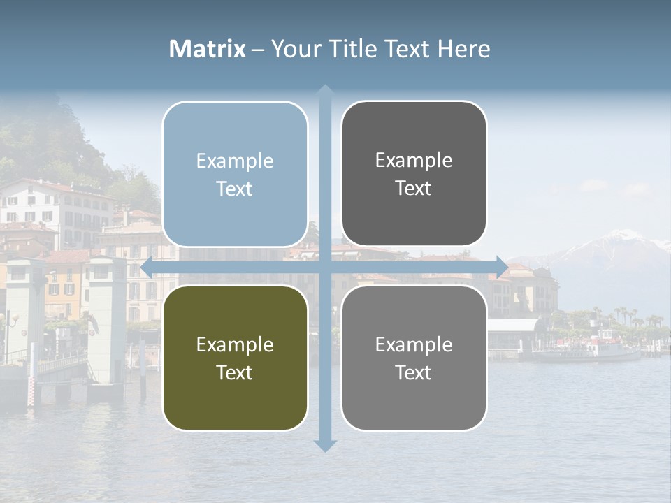 A Large Body Of Water With Houses On It PowerPoint Template