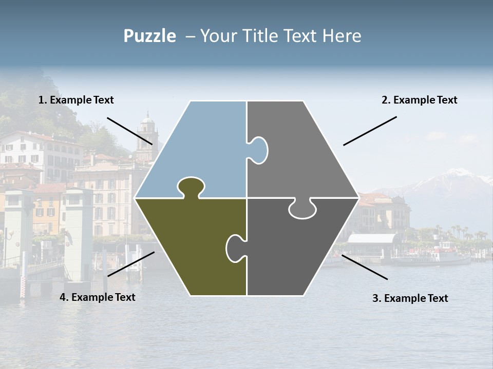 A Large Body Of Water With Houses On It PowerPoint Template