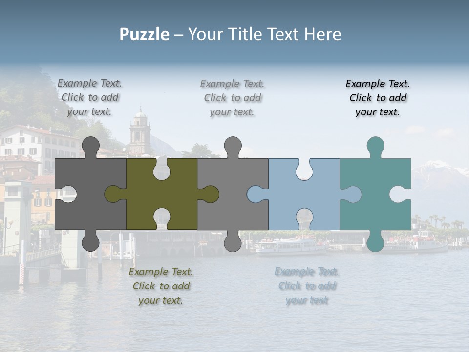 A Large Body Of Water With Houses On It PowerPoint Template