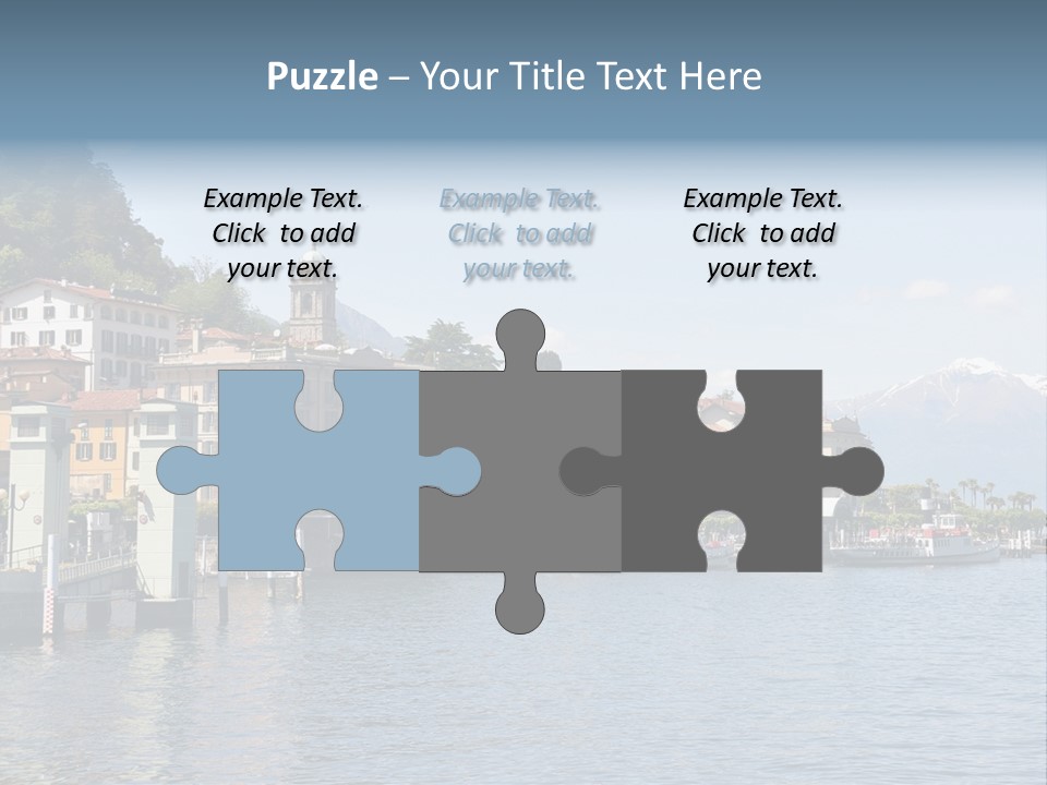 A Large Body Of Water With Houses On It PowerPoint Template