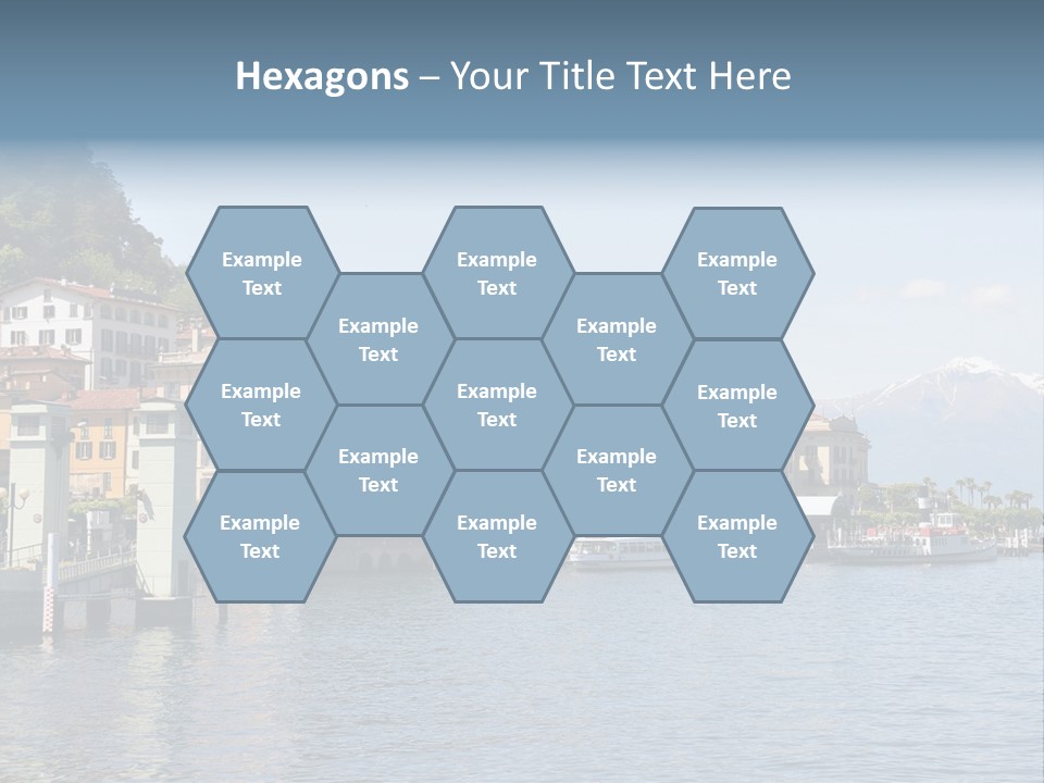 A Large Body Of Water With Houses On It PowerPoint Template