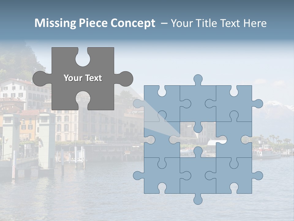 A Large Body Of Water With Houses On It PowerPoint Template