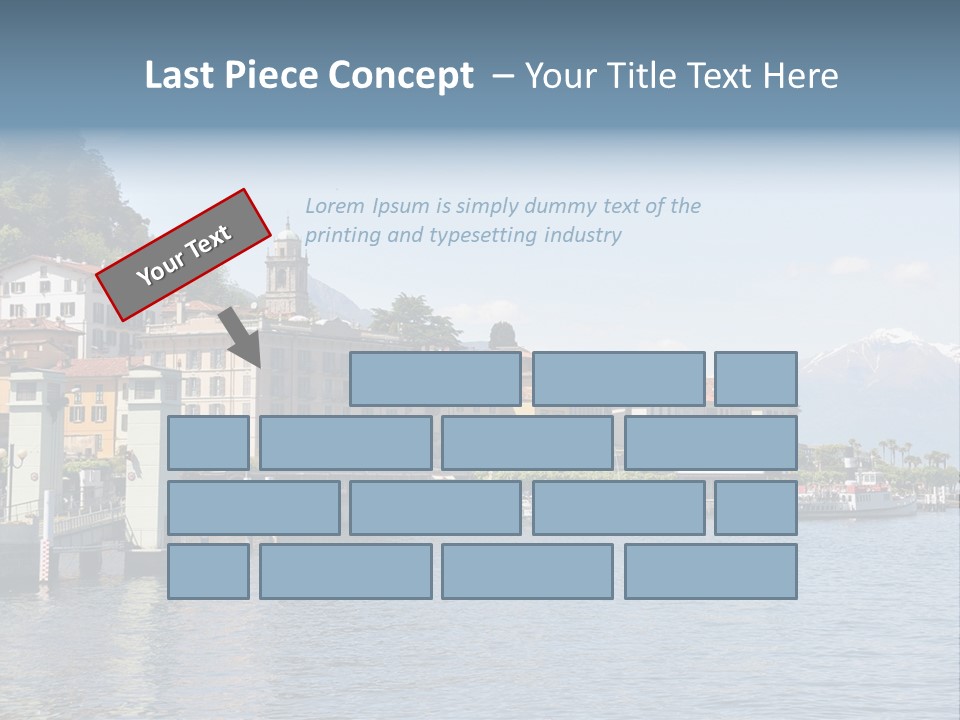 A Large Body Of Water With Houses On It PowerPoint Template