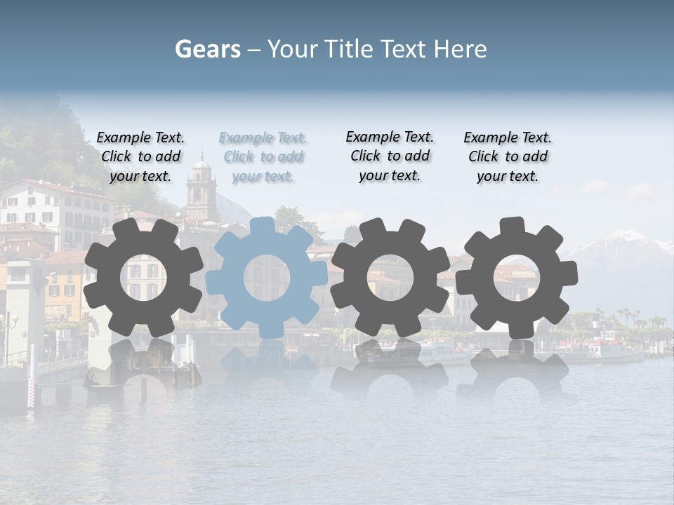 A Large Body Of Water With Houses On It PowerPoint Template