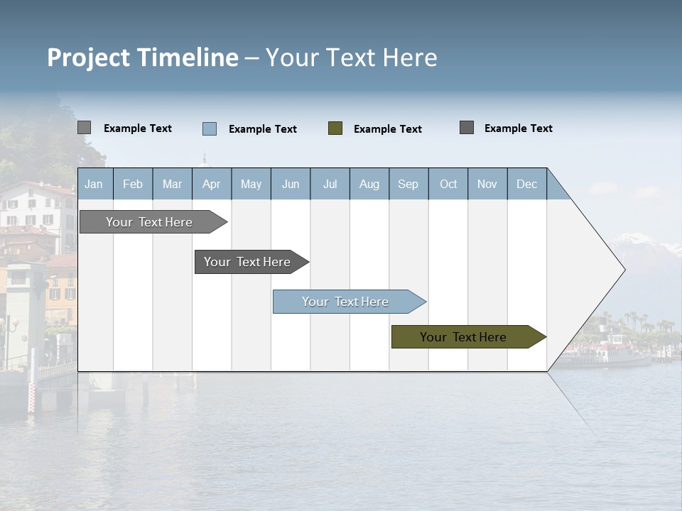 A Large Body Of Water With Houses On It PowerPoint Template