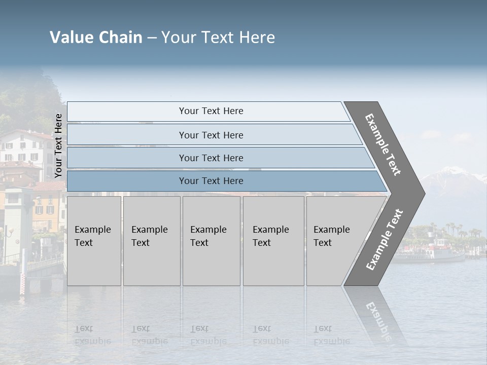 A Large Body Of Water With Houses On It PowerPoint Template
