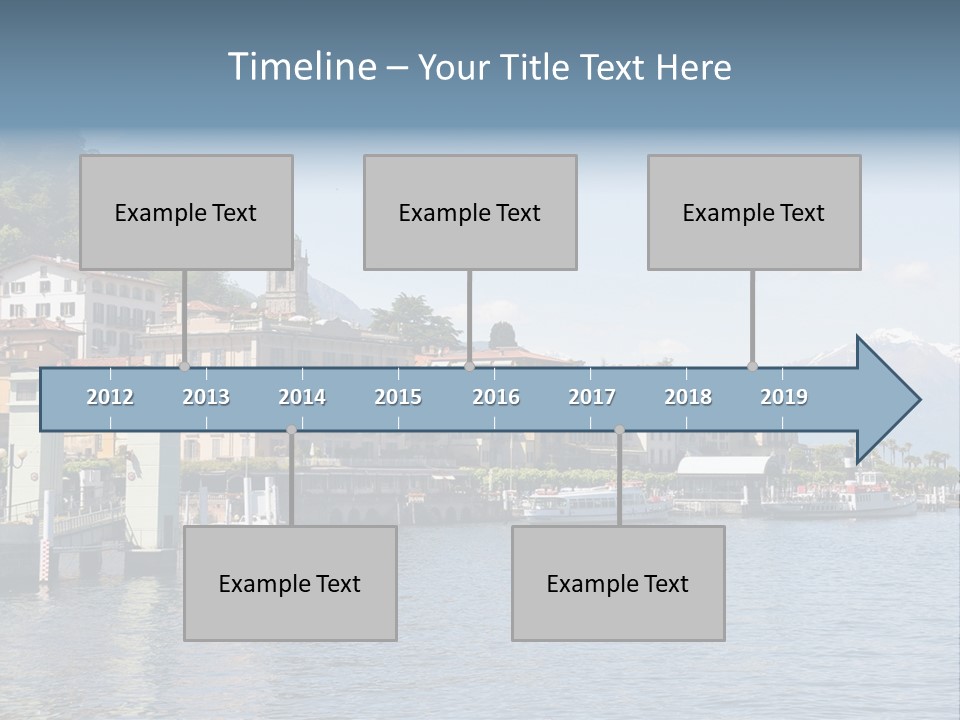A Large Body Of Water With Houses On It PowerPoint Template