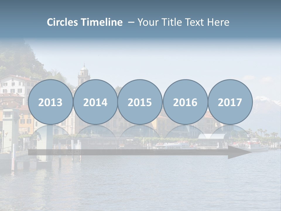 A Large Body Of Water With Houses On It PowerPoint Template