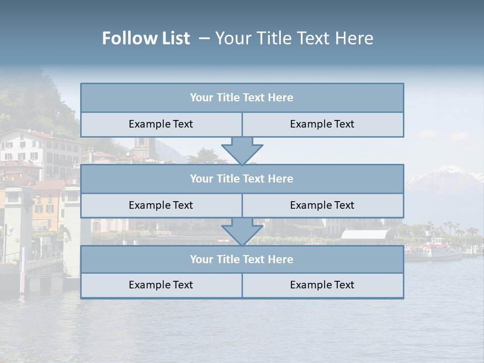 A Large Body Of Water With Houses On It PowerPoint Template