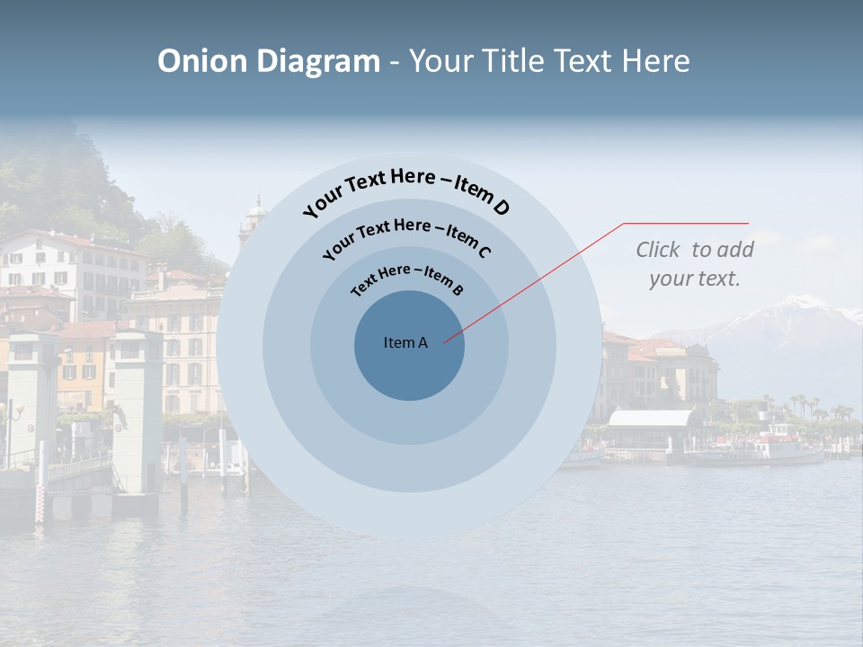 A Large Body Of Water With Houses On It PowerPoint Template