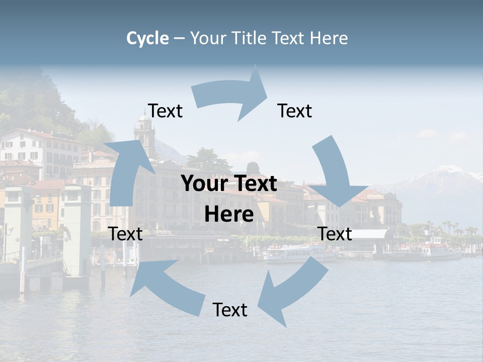 A Large Body Of Water With Houses On It PowerPoint Template