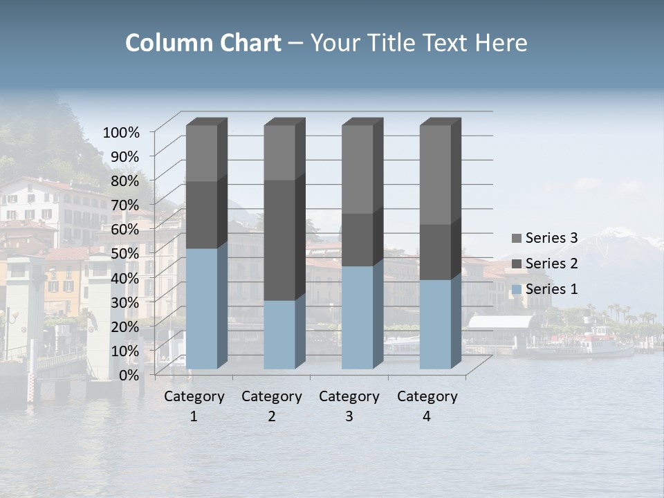 A Large Body Of Water With Houses On It PowerPoint Template