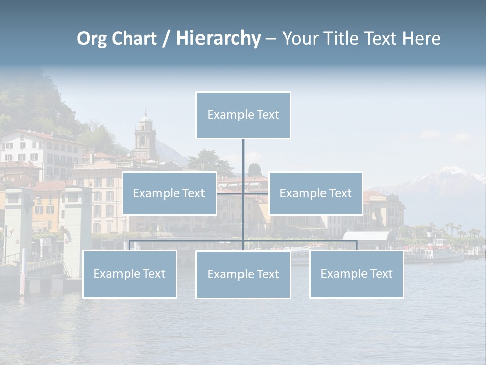 A Large Body Of Water With Houses On It PowerPoint Template