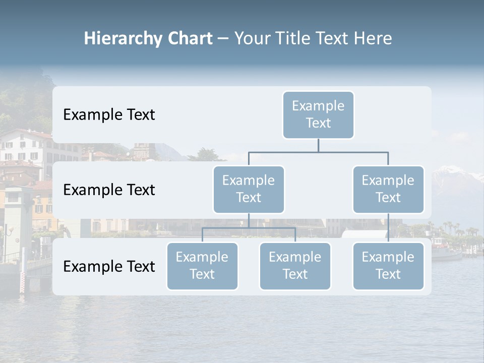 A Large Body Of Water With Houses On It PowerPoint Template