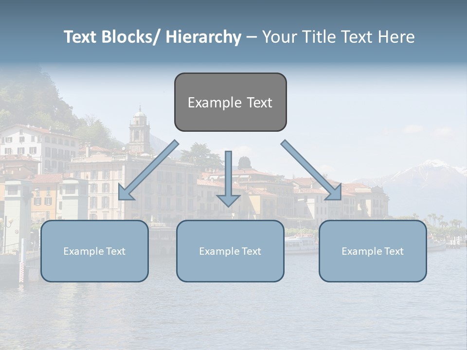 A Large Body Of Water With Houses On It PowerPoint Template