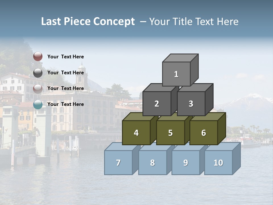 A Large Body Of Water With Houses On It PowerPoint Template