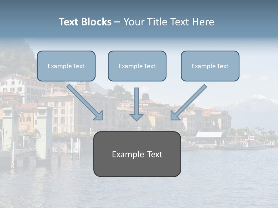 A Large Body Of Water With Houses On It PowerPoint Template