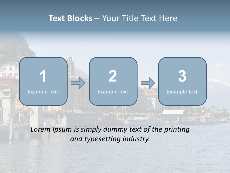 A Large Body Of Water With Houses On It PowerPoint Template