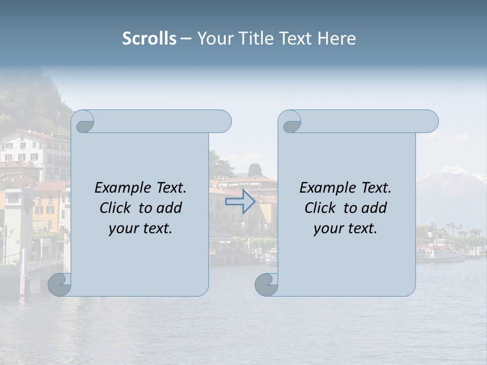 A Large Body Of Water With Houses On It PowerPoint Template