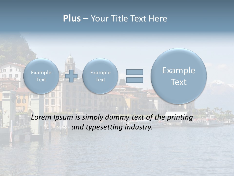 A Large Body Of Water With Houses On It PowerPoint Template