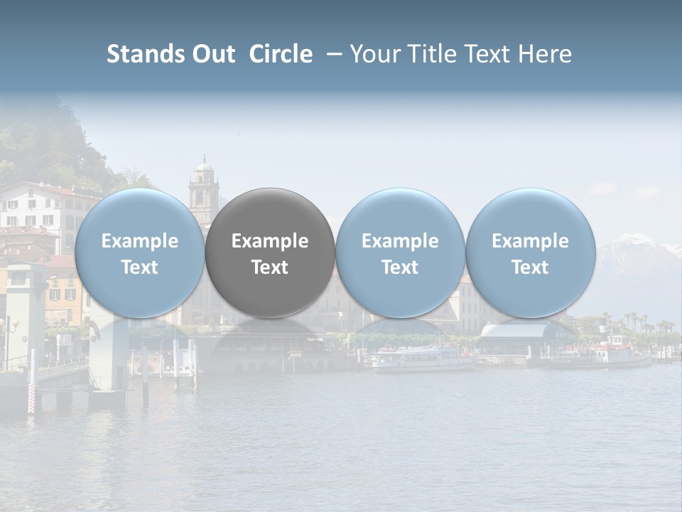 A Large Body Of Water With Houses On It PowerPoint Template